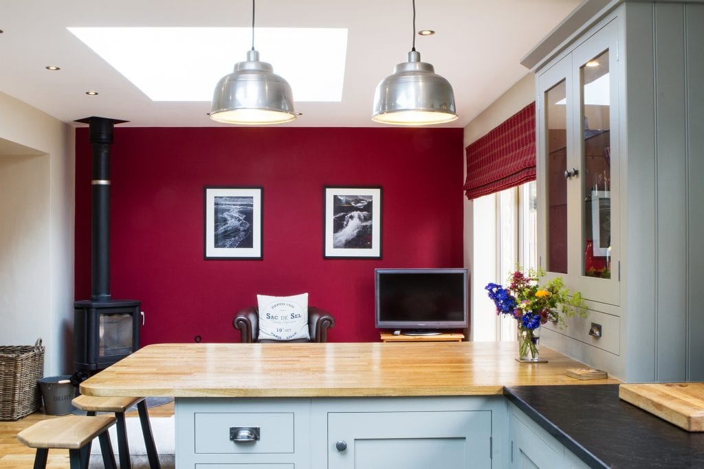 A beautiful modern extension and family friendly open plan kitchen:living space 3